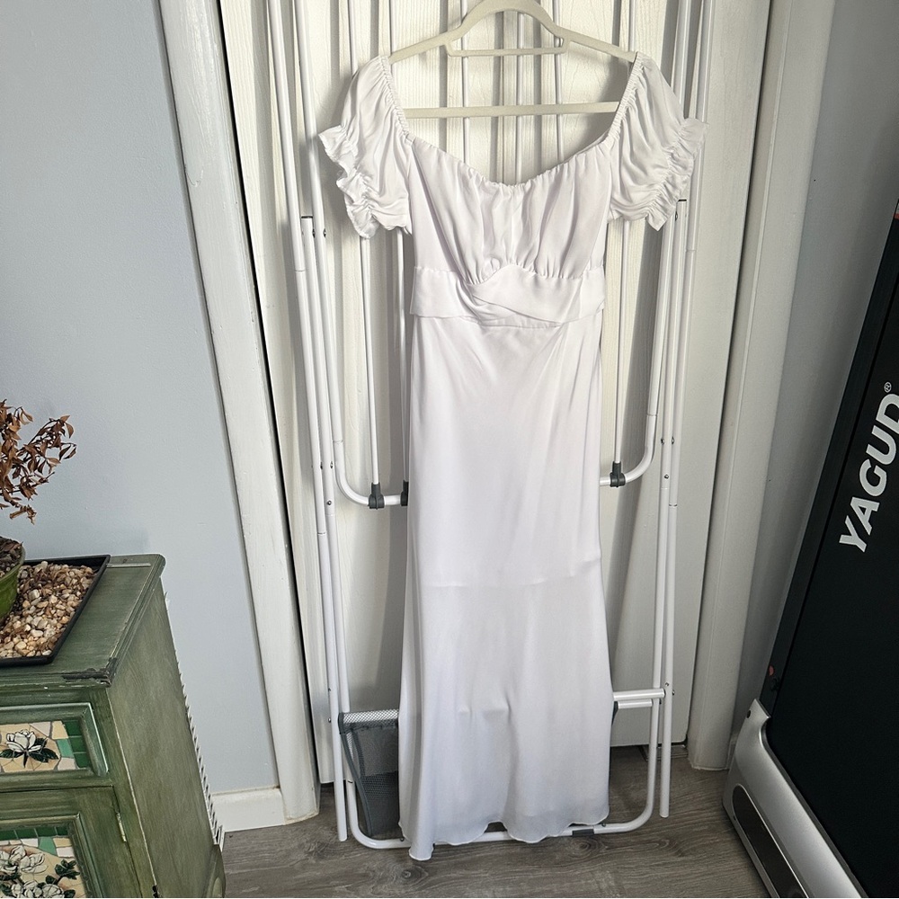 White Off Shoulder Dress